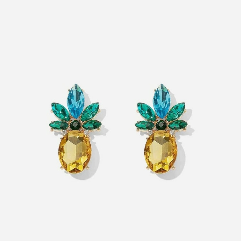 Pineapple Gem Earrings
